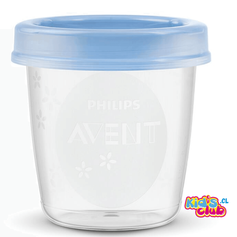 SET AVENT 10 Vasos ALMACENAMIENTO Leche Materna (SCF618/10) - KIDSCLUB Tienda ONLINE